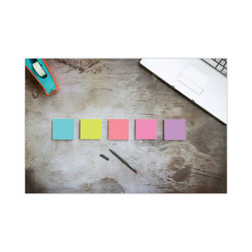 Image of Post-it® Notes Super Sticky Self-Stick Notes Office Pack, 3" x 3", Supernova Neons Collection Colors, 90 Sheets/Pad, 24 Pads/Pack
