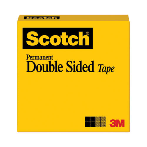 Image of Scotch® Double-Sided Tape, 3" Core, 0.5" X 36 Yds, Clear