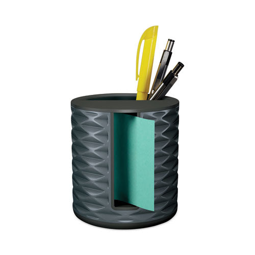 Image of Post-it® Pop-up Notes Super Sticky Vertical Pop-up Note Dispenser, For 3 x 3 Pads, Black