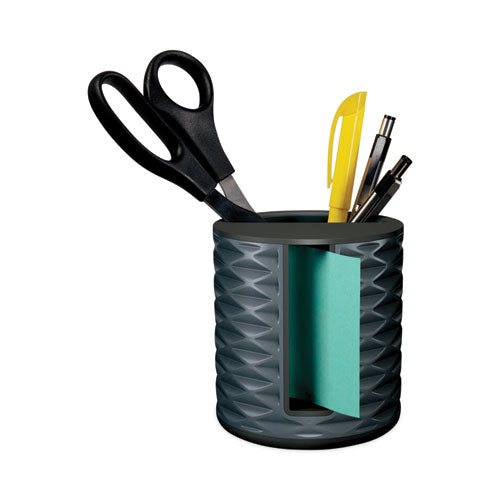 Image of Post-it® Pop-up Notes Super Sticky Vertical Pop-up Note Dispenser, For 3 x 3 Pads, Black