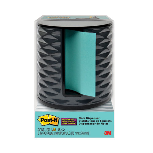 Image of Post-it® Pop-up Notes Super Sticky Vertical Pop-up Note Dispenser, For 3 x 3 Pads, Black