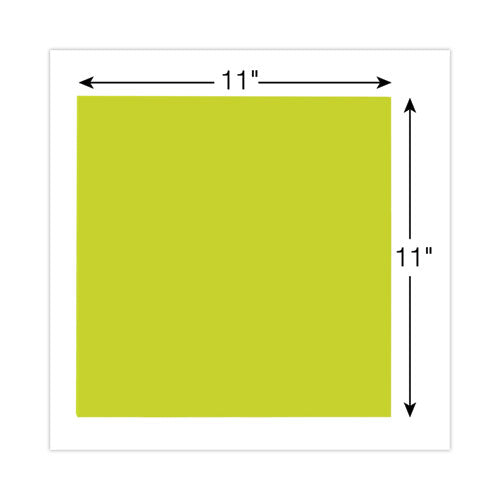 Image of Post-it® Notes Super Sticky Big Notes, Unruled, 11 x 11, Green, 30 Sheets