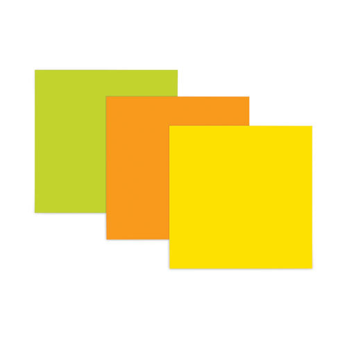 Image of Post-it® Notes Super Sticky Big Notes, Unruled, 11 x 11, Green, 30 Sheets
