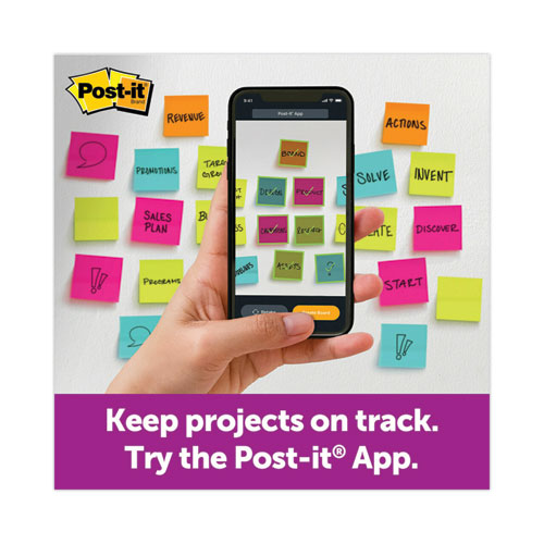 Image of Post-it® Notes Super Sticky Big Notes, Unruled, 11 x 11, Orange, 30 Sheets