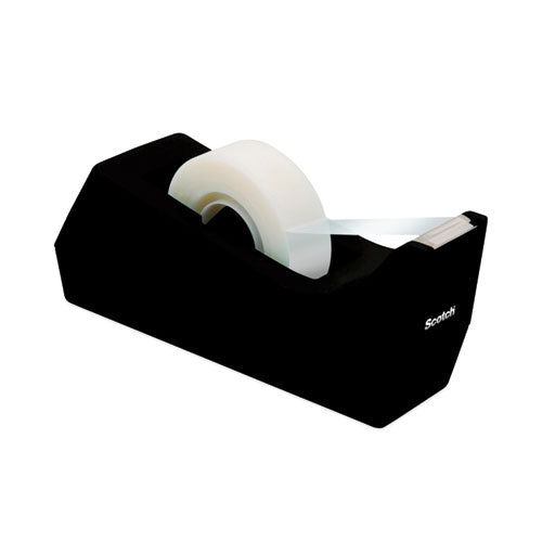 Image of Scotch® Desktop Tape Dispenser, Weighted Non-Skid Base, 1" Core, Black