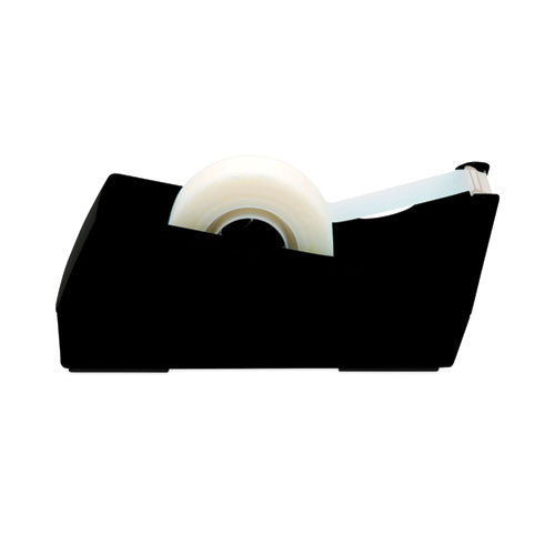 Image of Scotch® Desktop Tape Dispenser, Weighted Non-Skid Base, 1" Core, Black