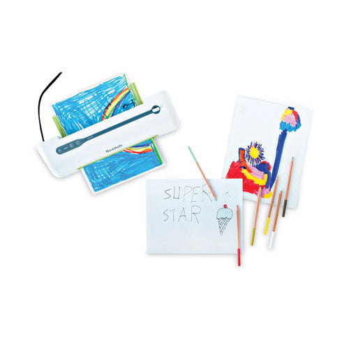 Image of Scotch Self-Sealing Laminating Pouches, 12.5 Mil, 2.81" X 4.5", Gloss Clear, 5/pack