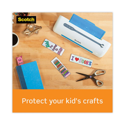 Image of Scotch Self-Sealing Laminating Pouches, 9.5 Mil, 9" X 11.5", Gloss Clear, 25/pack