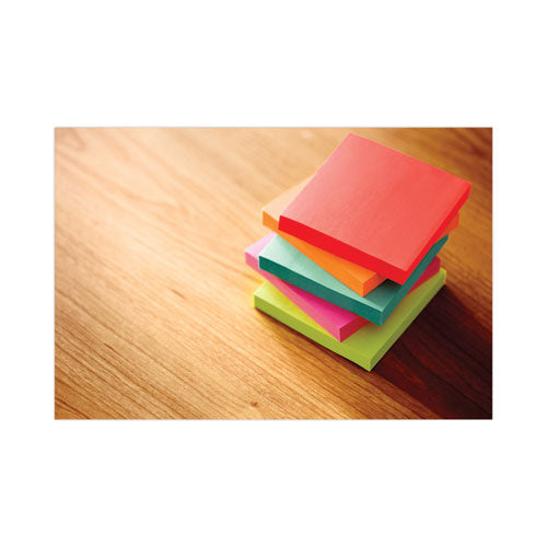 Image of Post-it® Dispenser Notes Original Pop-up Refill, 3" x 3", Poptimistic Collection Colors, 100 Sheets/Pad, 6 Pads/Pack