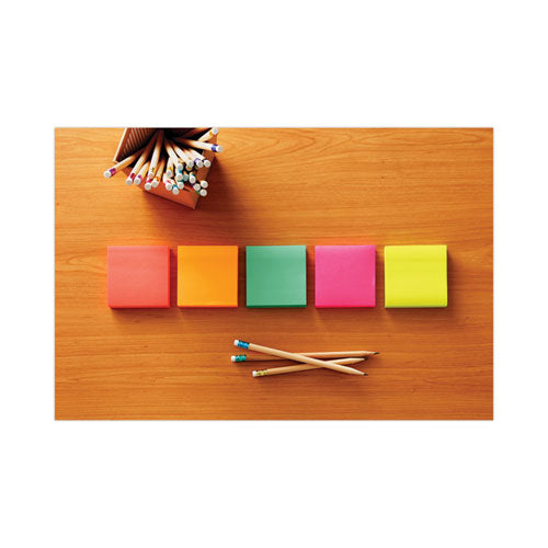 Image of Post-it® Dispenser Notes Original Pop-up Refill, 3" x 3", Poptimistic Collection Colors, 100 Sheets/Pad, 6 Pads/Pack