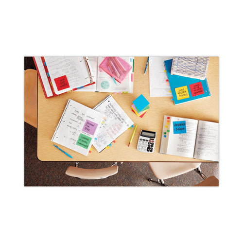 Image of Post-it® Dispenser Notes Super Sticky Pop-up 3 x 3 Note Refill, 3" x 3", Playful Primaries Collection Colors, 90 Sheets/Pad, 6 Pads/Pack