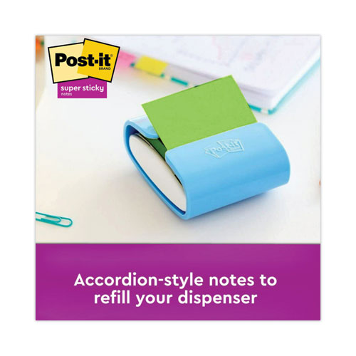 Image of Post-it® Dispenser Notes Super Sticky Pop-up 3 x 3 Note Refill, 3" x 3", Playful Primaries Collection Colors, 90 Sheets/Pad, 10 Pads/Pack