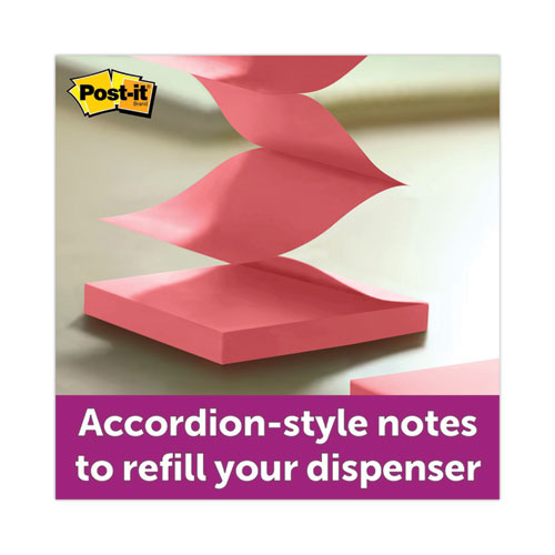 Image of Post-it® Dispenser Notes Original Pop-up Notes Value Pack, 3" x 3", (8) Canary Yellow, (6) Poptimistic Collection Colors, 100 Sheets/Pad, 14 Pads/Pack