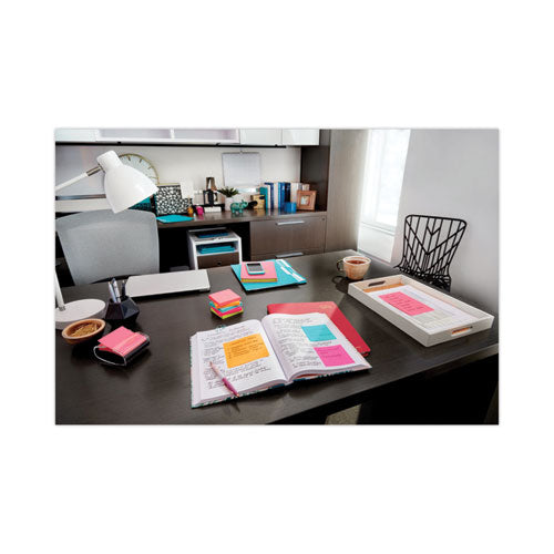 Image of Post-it® Dispenser Notes Original Pop-up Notes Value Pack, 3" x 3", (8) Canary Yellow, (6) Poptimistic Collection Colors, 100 Sheets/Pad, 14 Pads/Pack