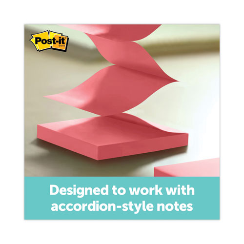 Image of Post-it® Pop-up Notes Super Sticky Wrap Dispenser, For 3 x 3 Pads, Black/Clear, Includes 45-Sheet Color Varies Pop-up Super Sticky Pad