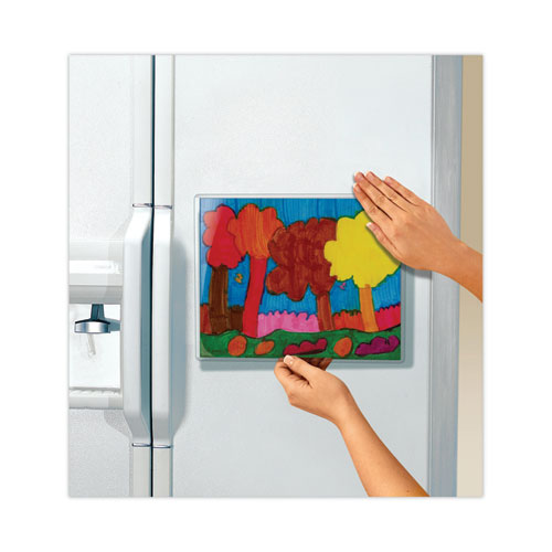 Image of Scotch Display Pocket, Removable Interlocking Fasteners, Plastic, 8.5 x 11, Clear