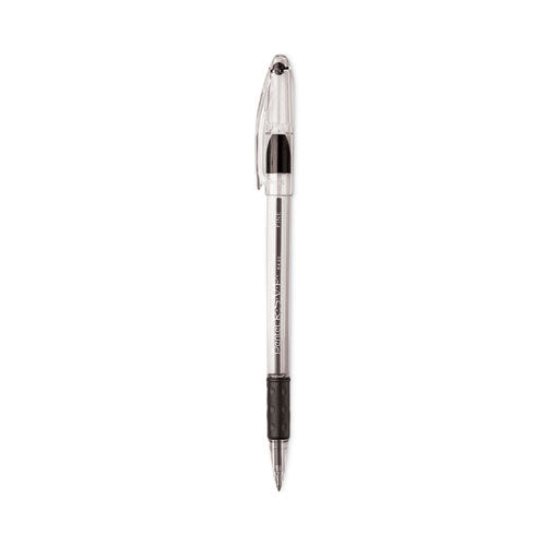 Image of Pentel® R.s.v.p. Ballpoint Pen Value Pack, Stick, Fine 0.7 Mm, Black Ink, Clear/black Barrel, 24/pack