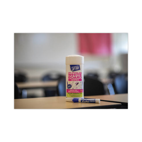 Image of Motsenbocker's Lift-Off® Dry Erase Cleaner Wipes, 7 X 12, 40/canister