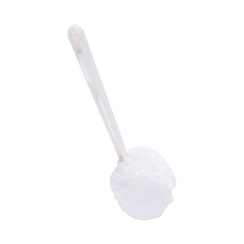 Image of Boardwalk® Deluxe Toilet Bowl Mop, 12" Handle, 2" Mop Head, White, 25/Carton