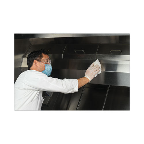 Image of Scotch-Brite Stainless Steel Hood Degreaser Wipes, 1-Ply, 9 x 12, Unscented, White, 30 Wipes/Pack, 6 Packs/Carton
