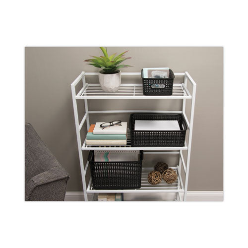 Image of Advantus Weave Bins, 13.63 X 10.75 X 9, Black, 3/pack