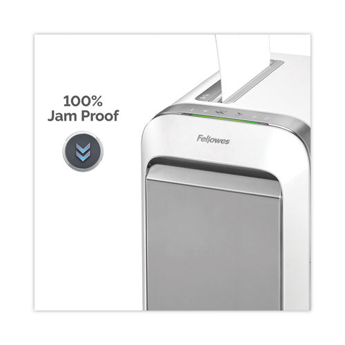Image of Fellowes® Powershred LX220 Micro-Cut Shredder, 20 Manual Sheet Capacity, White