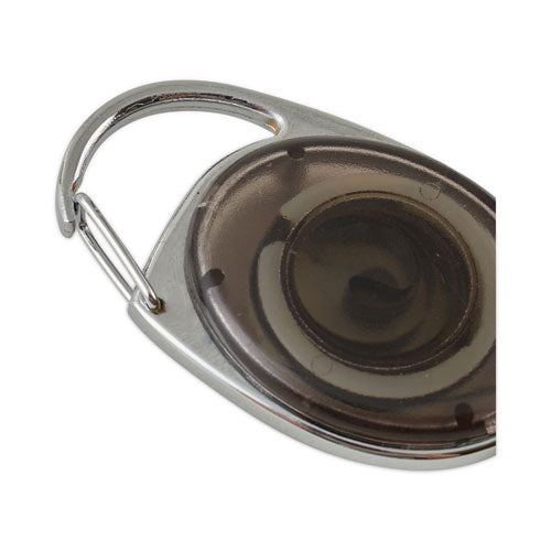 Image of Advantus Carabiner-Style Retractable ID Card Reel, 30" Extension, Assorted Colors, 20/Pack