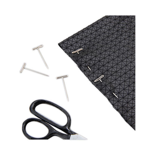 Image of GEM® T-Pins, Steel, Silver, 1.5", 100/Box