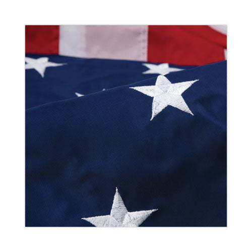 Image of Advantus All-Weather Outdoor U.S. Flag, 96" x 60", Heavyweight Nylon