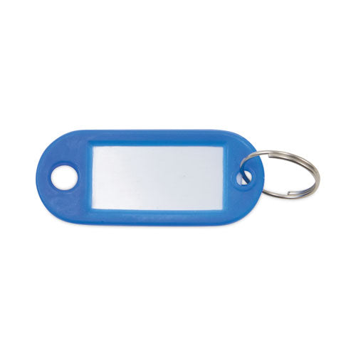 Image of Advantus Key Tags Label Window, 0.88 X 0.19 X 2, Dark Blue, 6/pack