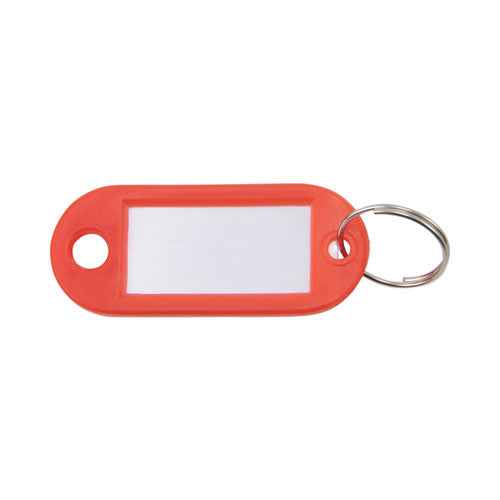 Image of Advantus Key Tags Label Window, 0.88 X 0.19 X 2, Red, 6/pack