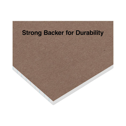 Image of Universal® Premium Ruled Writing Pads With Heavy-Duty Back, Narrow Rule, Black Headband, 50 White 5 X 8 Sheets, 12/pack