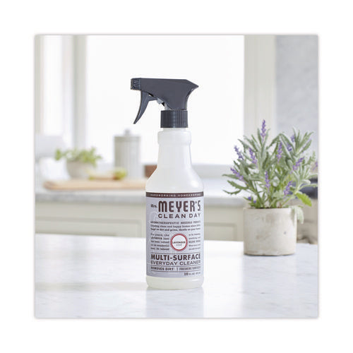 Image of Mrs. Meyer's® Multi Purpose Cleaner, Lavender Scent, 16 Oz Spray Bottle, 6/carton