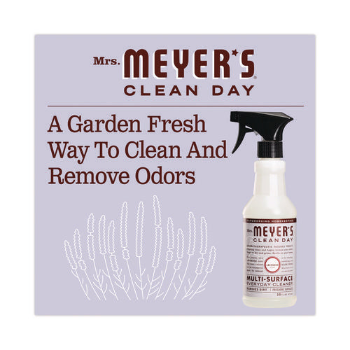 Image of Mrs. Meyer's® Multi Purpose Cleaner, Lavender Scent, 16 Oz Spray Bottle, 6/carton