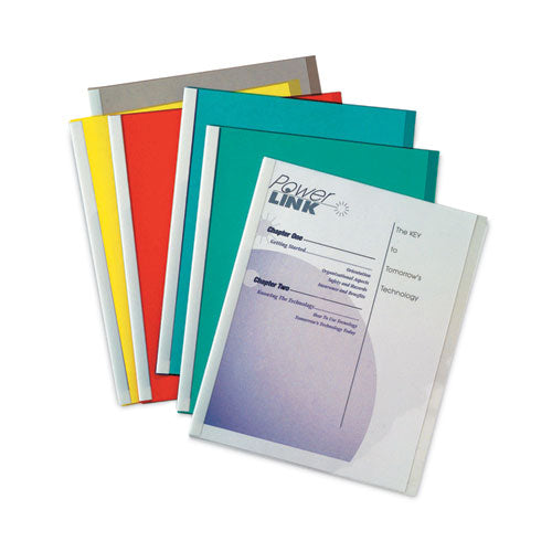 Image of C-Line® Vinyl Report Covers, 0.13" Capacity, 8.5 X 11, Clear/assorted, 50/box