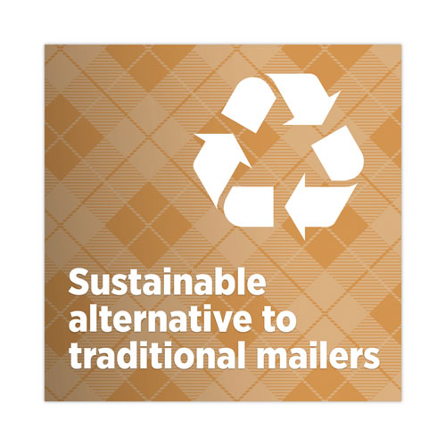 Image of Scotch Curbside Recyclable Padded Mailer, #2, Bubble Cushion, Self-Adhesive Closure, 11.25 x 12, Natural Kraft, 100/Carton