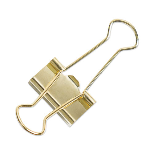 Image of U Brands Binder Clips, Small, Gold, 72/Pack