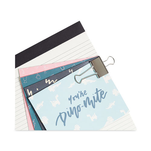 Image of U Brands Binder Clips, Medium, Silver, 72/Pack