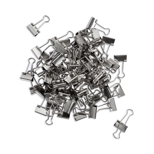 Image of U Brands Binder Clips, Small, Silver, 72/Pack