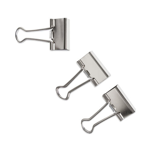 Image of U Brands Binder Clips, Medium, Silver, 72/Pack