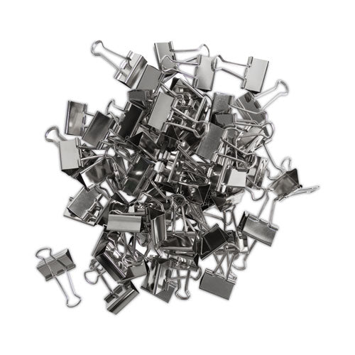 Image of U Brands Binder Clips, Medium, Silver, 72/Pack