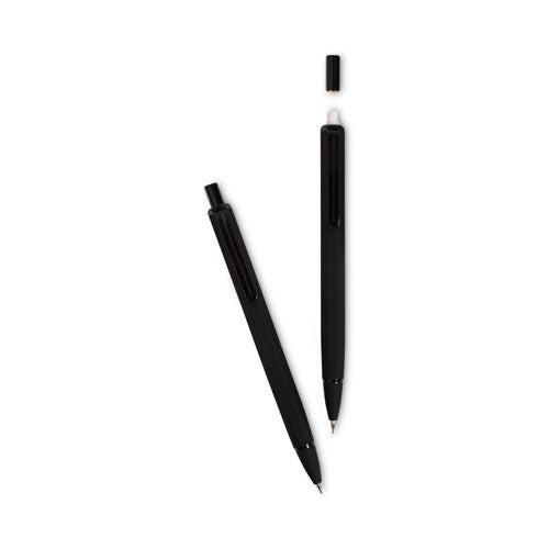 Image of U Brands Cambria Soft Touch Mechanical Pencil, 0.7 mm, HB (#2), Black Lead, Black Barrel, 12/Pack