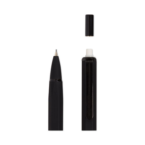 Image of U Brands Cambria Soft Touch Mechanical Pencil, 0.7 mm, HB (#2), Black Lead, Black Barrel, 12/Pack
