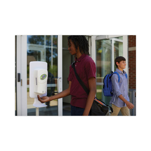 Image of Dial® Fit Touch Free Dispenser Floor Stand, 15.7 X 15.7 X 58.3, White