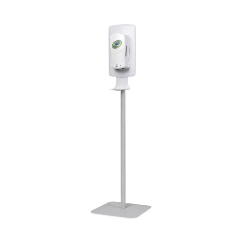 Image of Dial® Fit Touch Free Dispenser Floor Stand, 15.7 X 15.7 X 58.3, White
