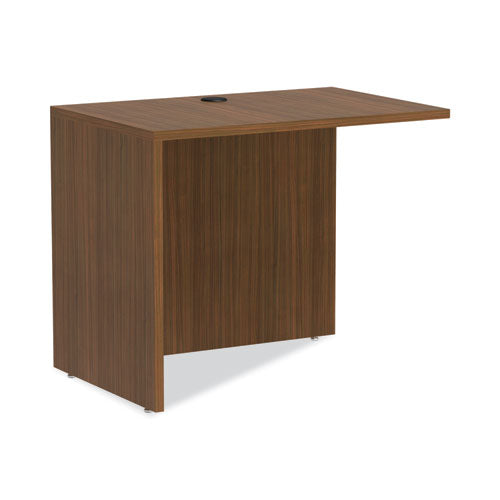 Image of Alera® Alera Valencia Series Reversible Return/Bridge Shell, 35w x 23.63d x 29.5h, Modern Walnut