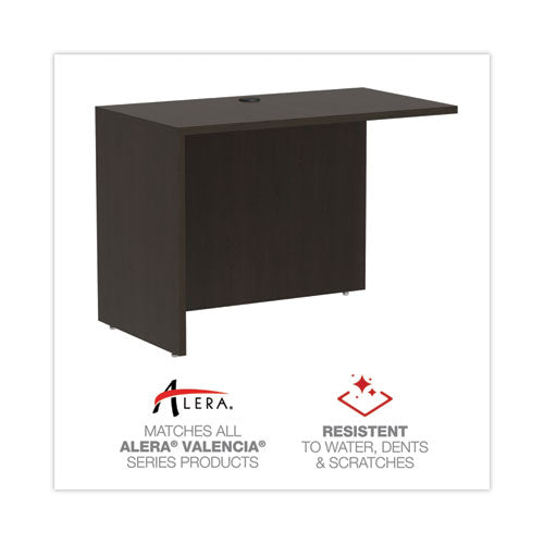 Image of Alera® Alera Valencia Series Reversible Return/Bridge Shell, 42w x 23.63d x 29.5, Espresso