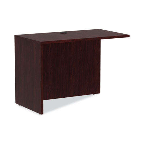 Image of Alera® Alera Valencia Series Reversible Return/Bridge Shell, 42w x 23.63d x 29.5h. Mahogany