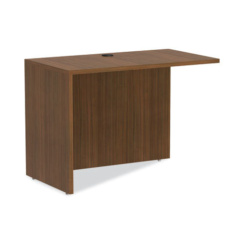 Image of Alera® Alera Valencia Series Reversible Return/Bridge Shell, 42w x 23.63d x 29.5h, Modern Walnut