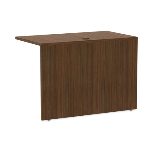 Image of Alera® Alera Valencia Series Reversible Return/Bridge Shell, 42w x 23.63d x 29.5h, Modern Walnut